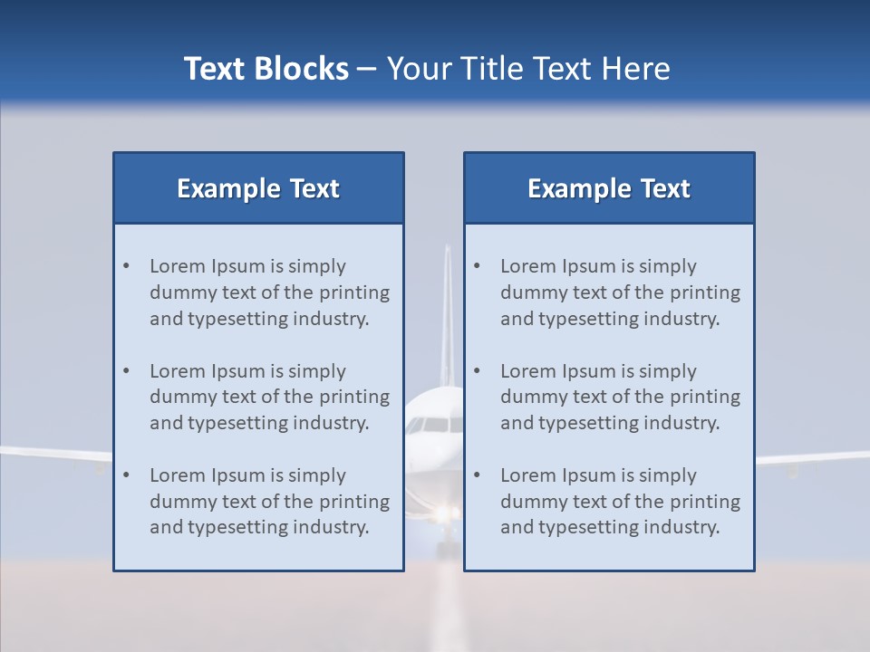 Travel Parked Cockpit PowerPoint Template
