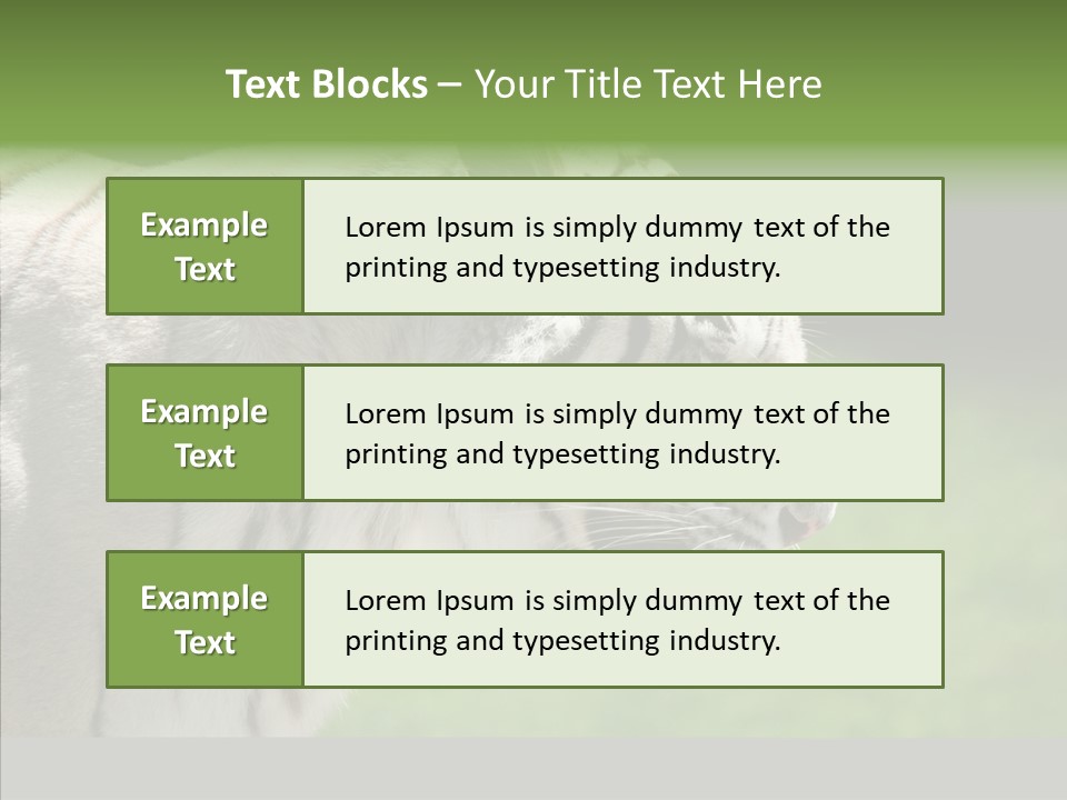 Big Nature Feline PowerPoint Template