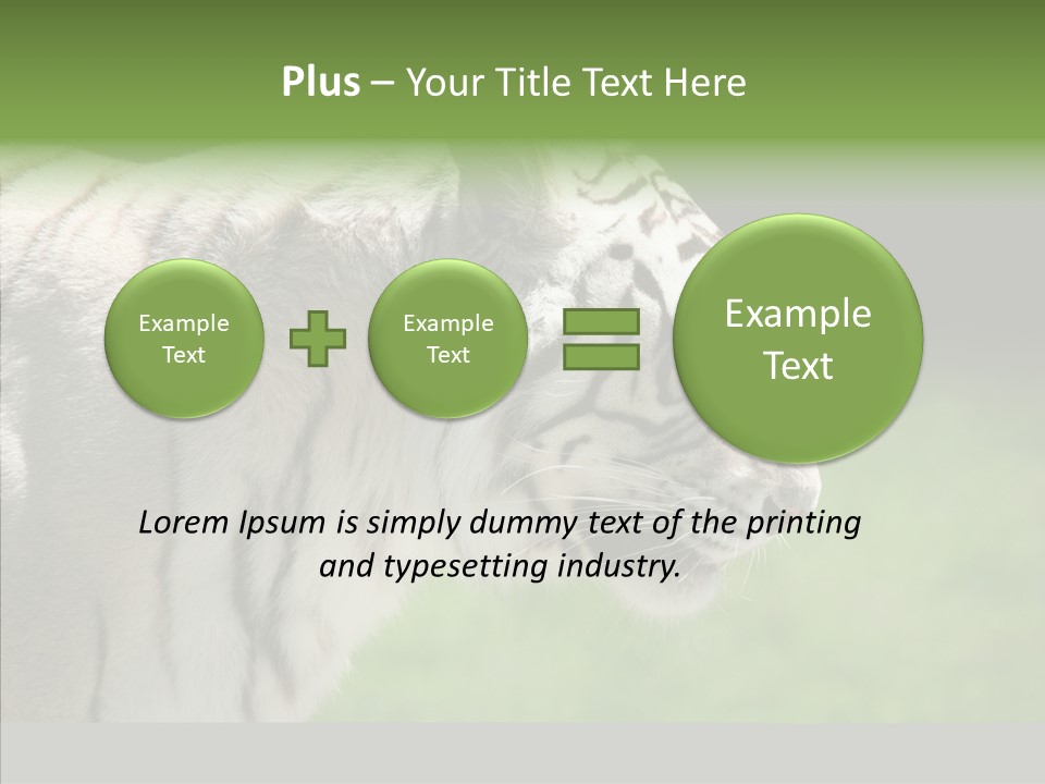 Big Nature Feline PowerPoint Template