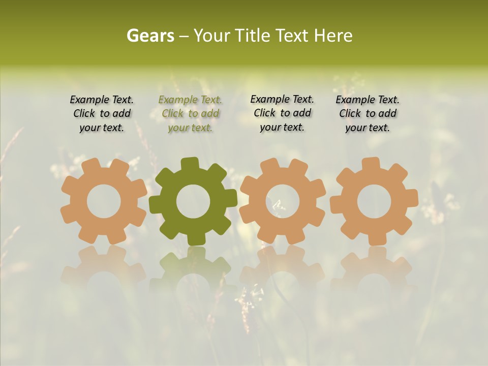 Sun Flower Under PowerPoint Template