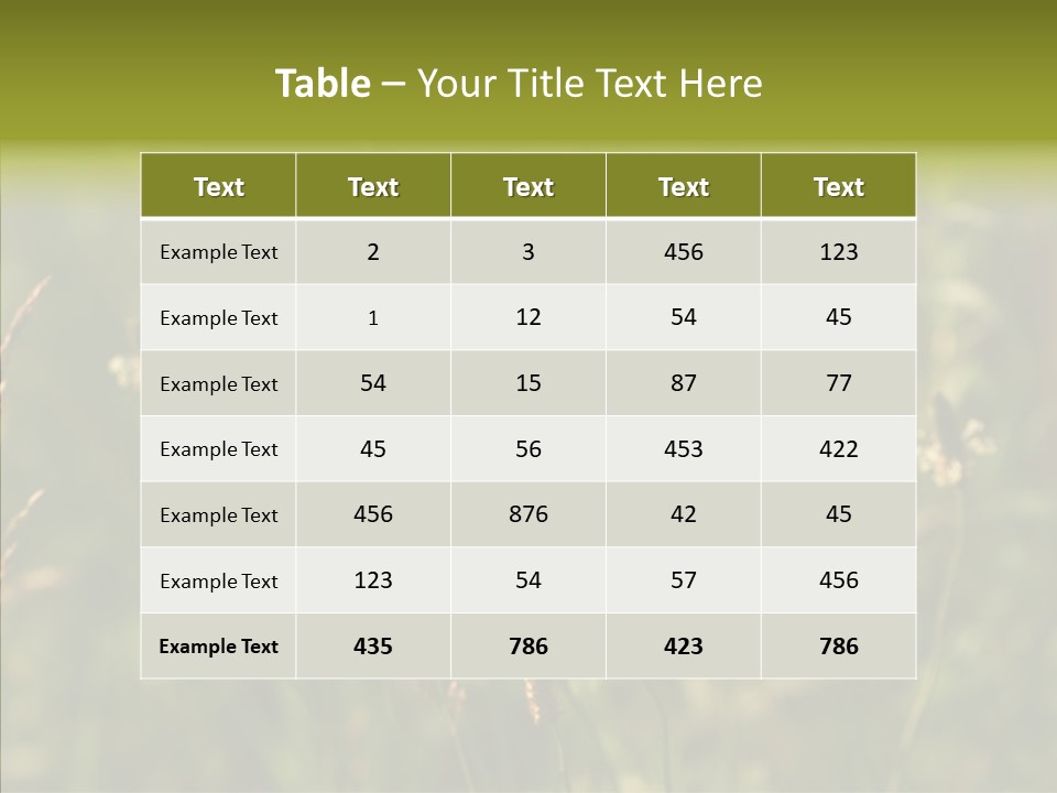 Sun Flower Under PowerPoint Template