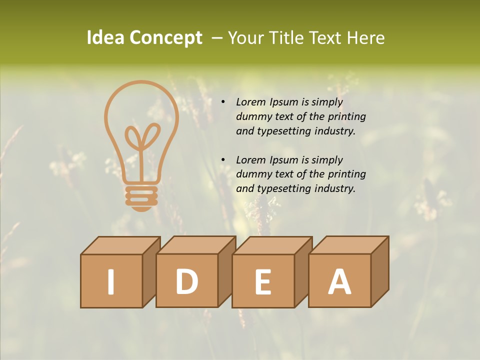 Sun Flower Under PowerPoint Template