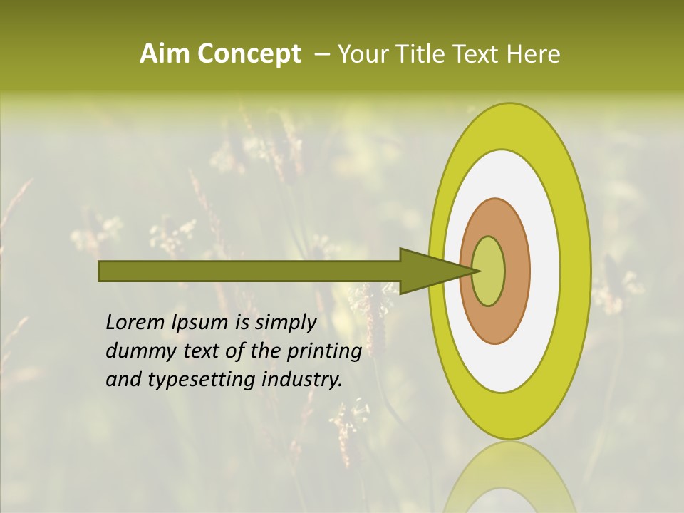 Sun Flower Under PowerPoint Template