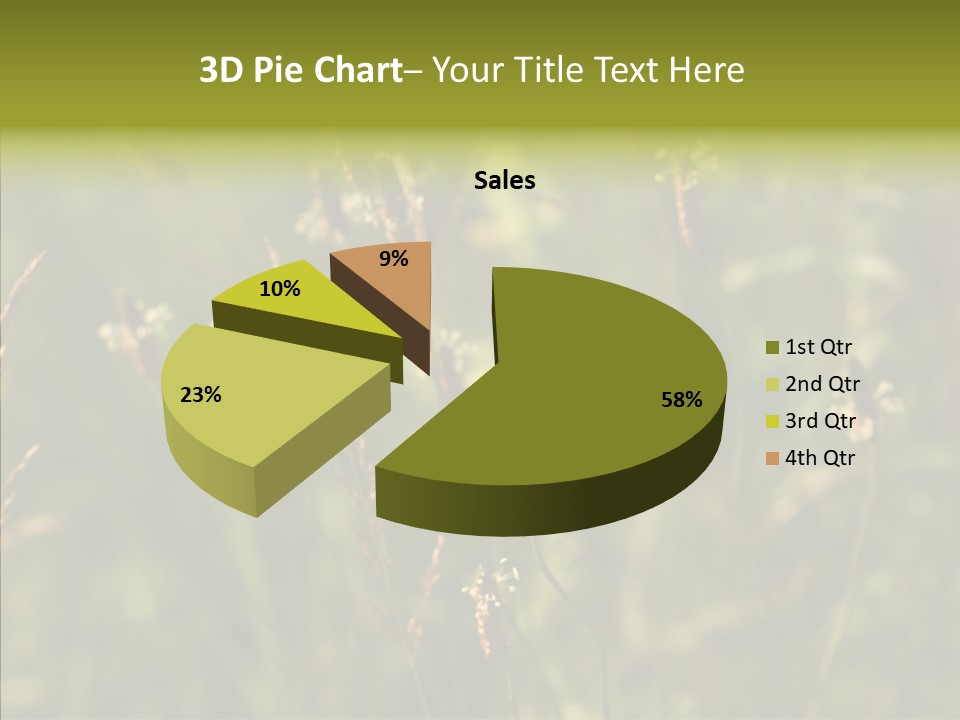 Sun Flower Under PowerPoint Template