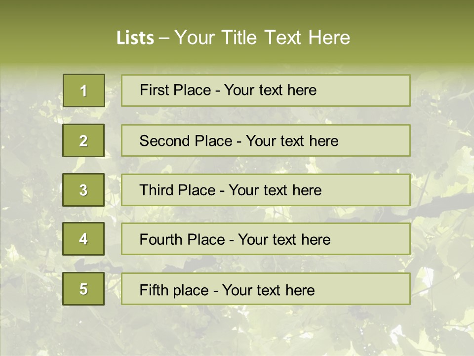 Fruit Amber Farmland PowerPoint Template