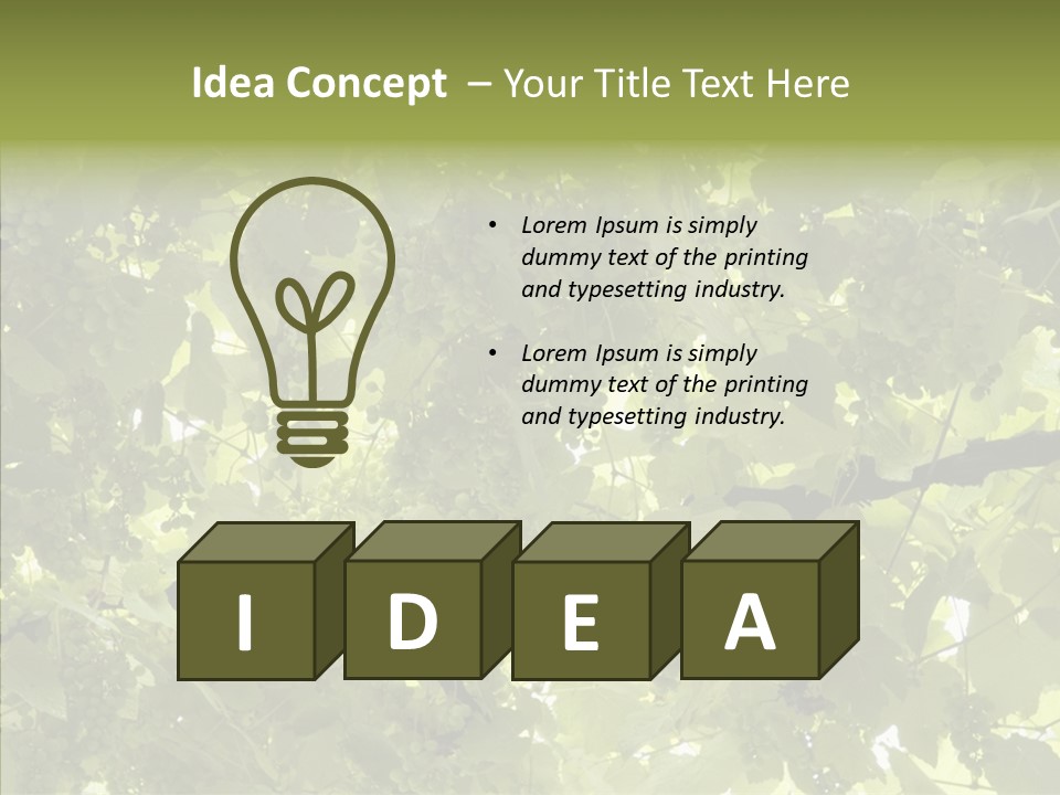 Fruit Amber Farmland PowerPoint Template