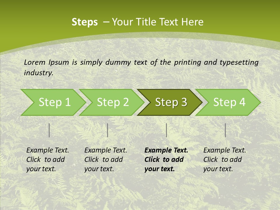 Nature Ferny Summer PowerPoint Template