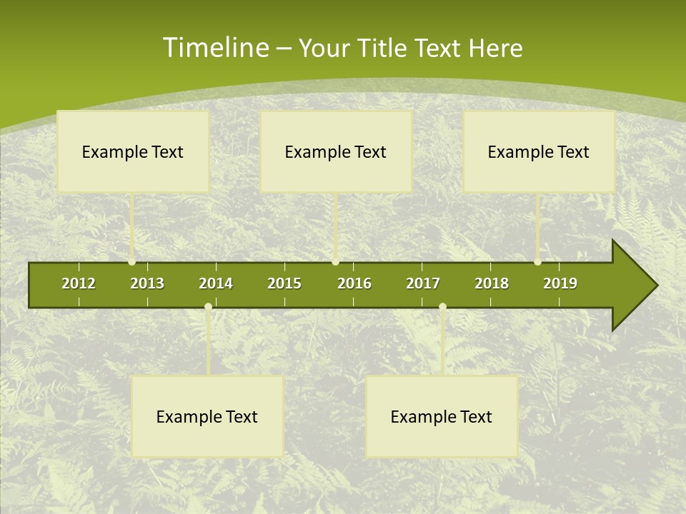 Nature Ferny Summer PowerPoint Template