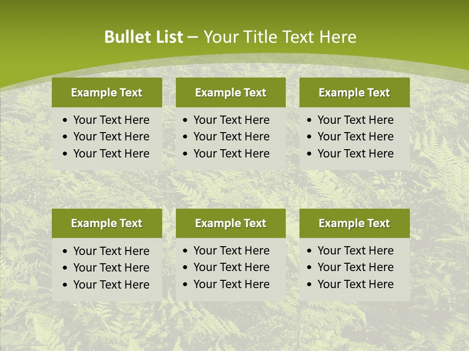 Nature Ferny Summer PowerPoint Template