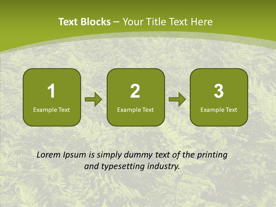 Nature Ferny Summer PowerPoint Template