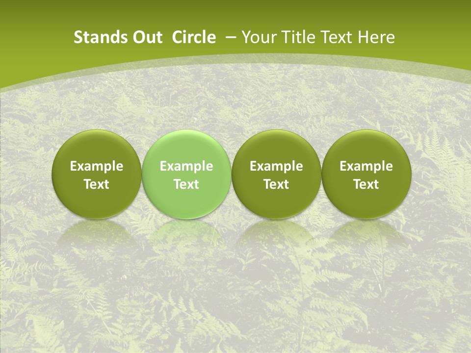 Nature Ferny Summer PowerPoint Template