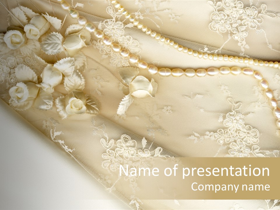 Females Caucasian Flower PowerPoint Template