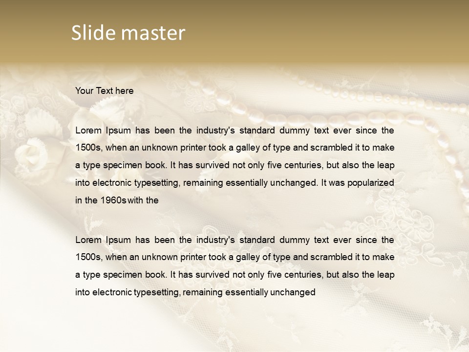 Females Caucasian Flower PowerPoint Template