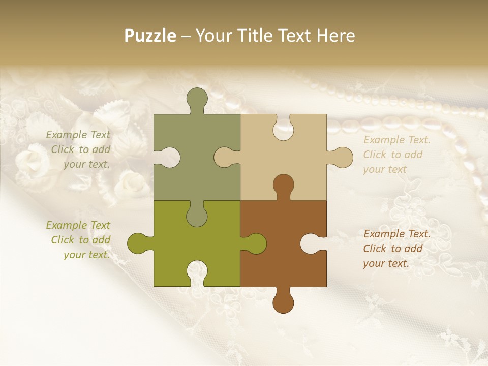 Females Caucasian Flower PowerPoint Template