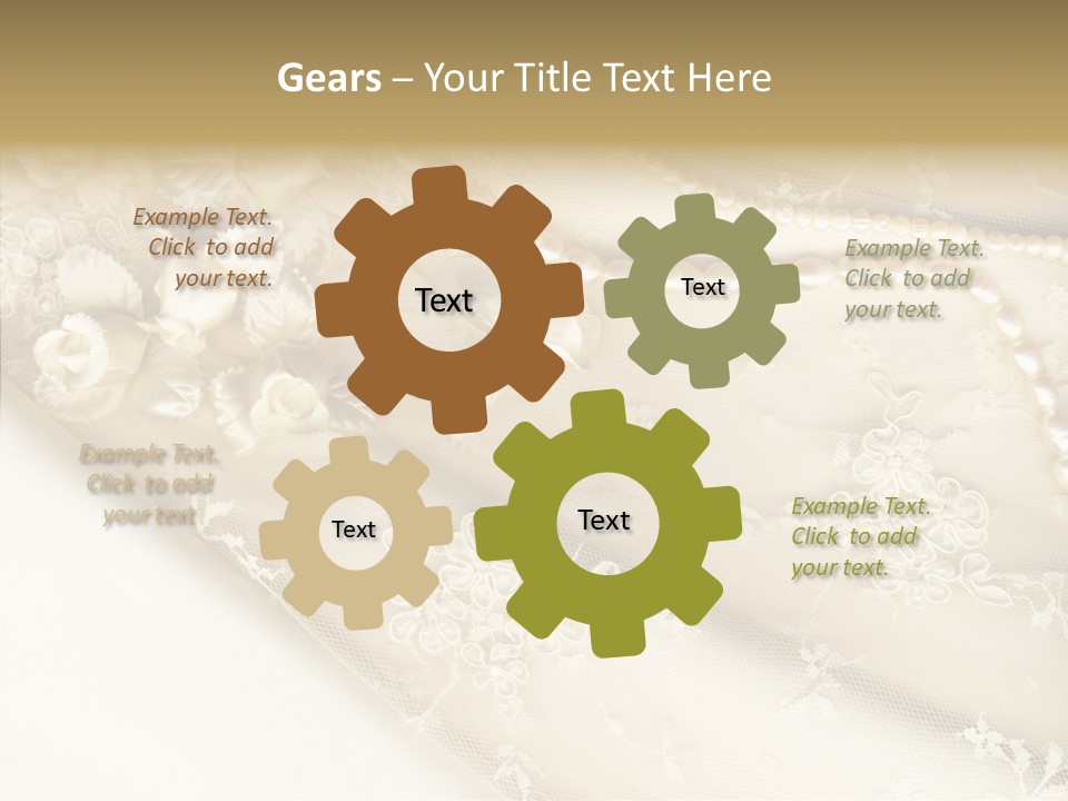 Females Caucasian Flower PowerPoint Template