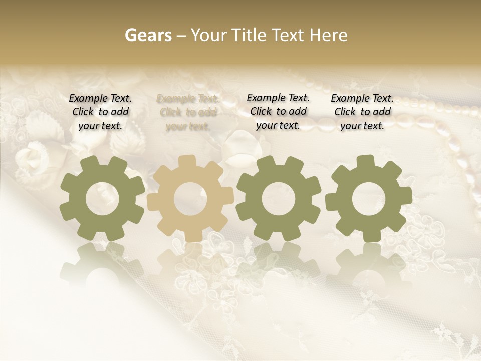 Females Caucasian Flower PowerPoint Template