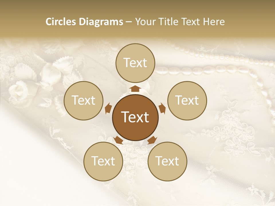 Females Caucasian Flower PowerPoint Template