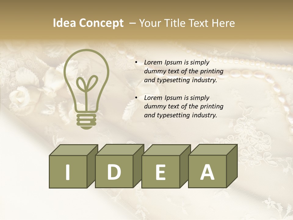 Females Caucasian Flower PowerPoint Template