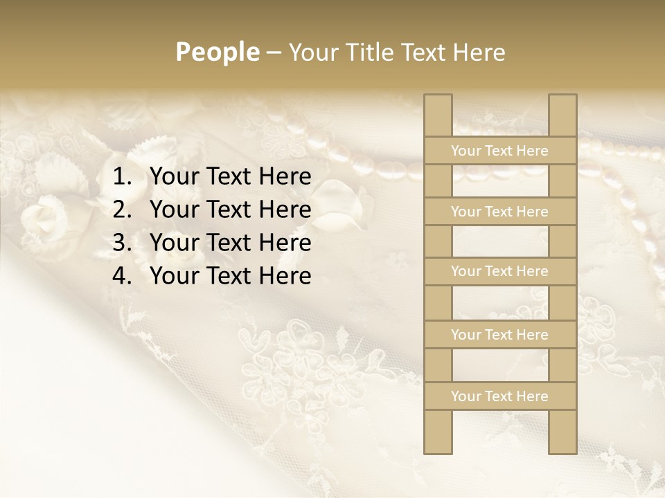 Females Caucasian Flower PowerPoint Template