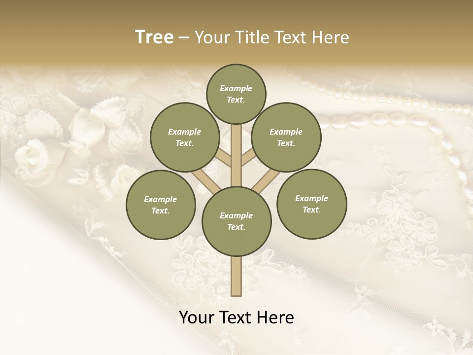 Females Caucasian Flower PowerPoint Template