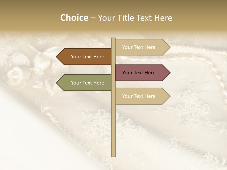 Females Caucasian Flower PowerPoint Template