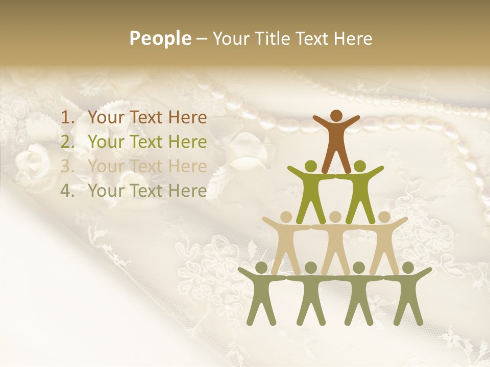 Females Caucasian Flower PowerPoint Template