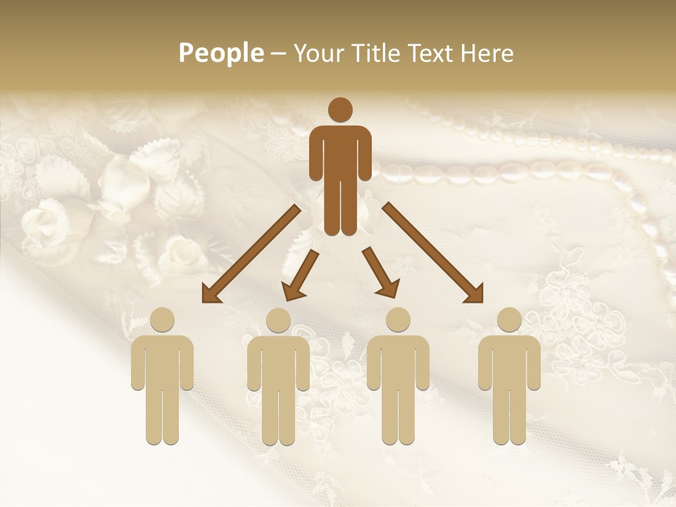 Females Caucasian Flower PowerPoint Template