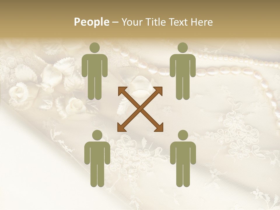 Females Caucasian Flower PowerPoint Template