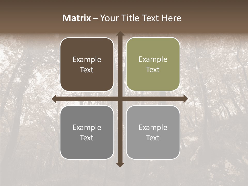 Sepia Country Forest PowerPoint Template