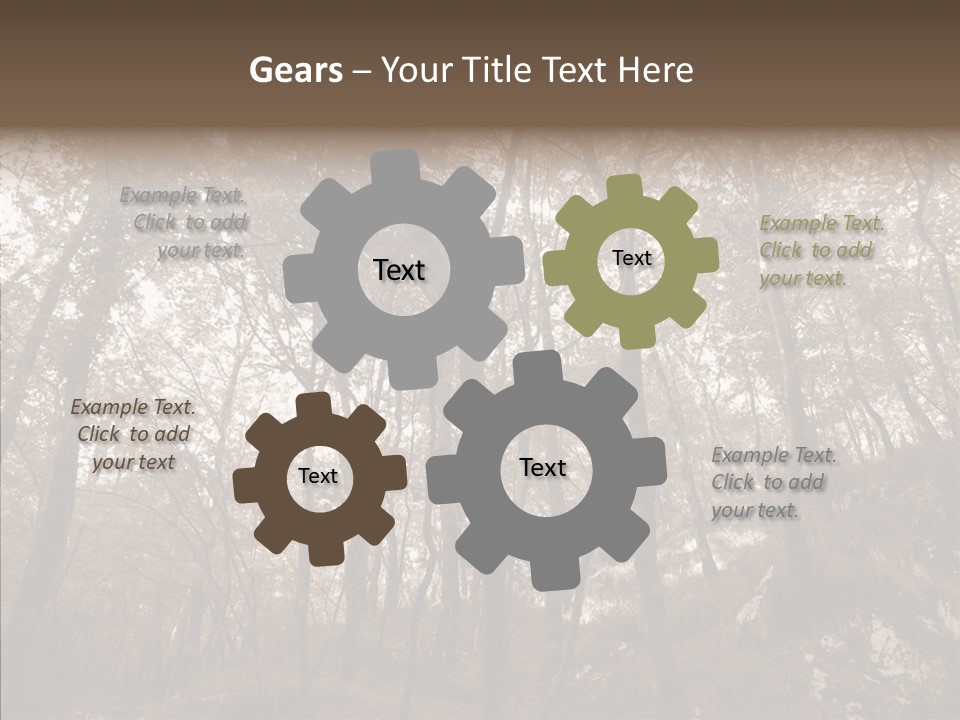 Sepia Country Forest PowerPoint Template