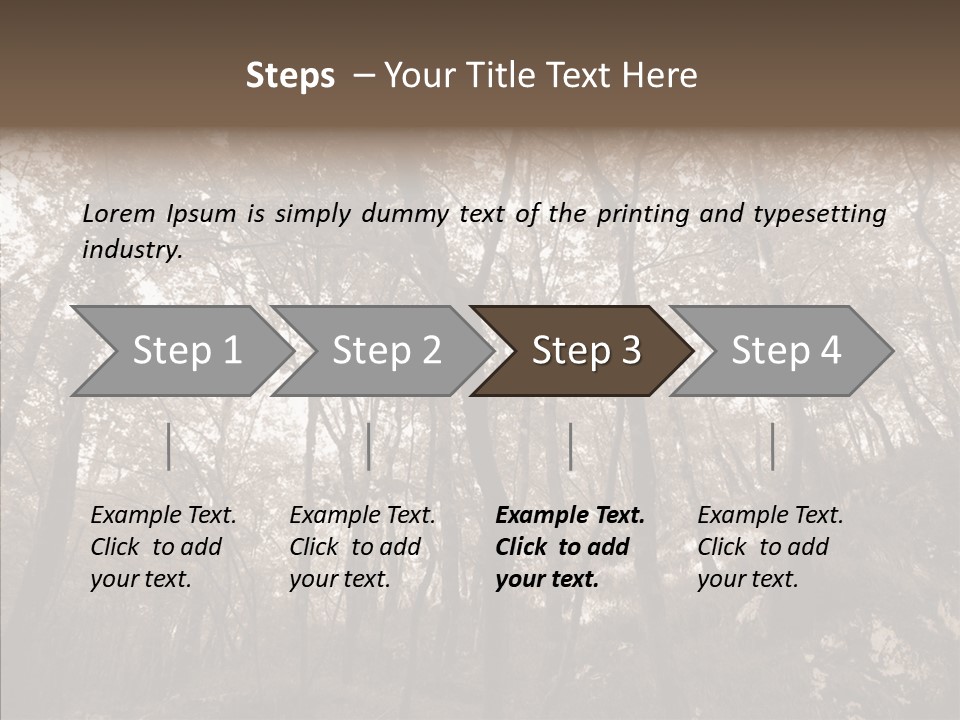 Sepia Country Forest PowerPoint Template