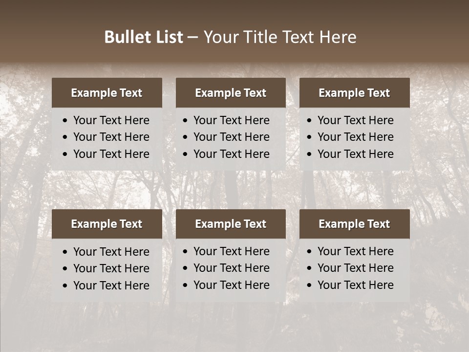 Sepia Country Forest PowerPoint Template