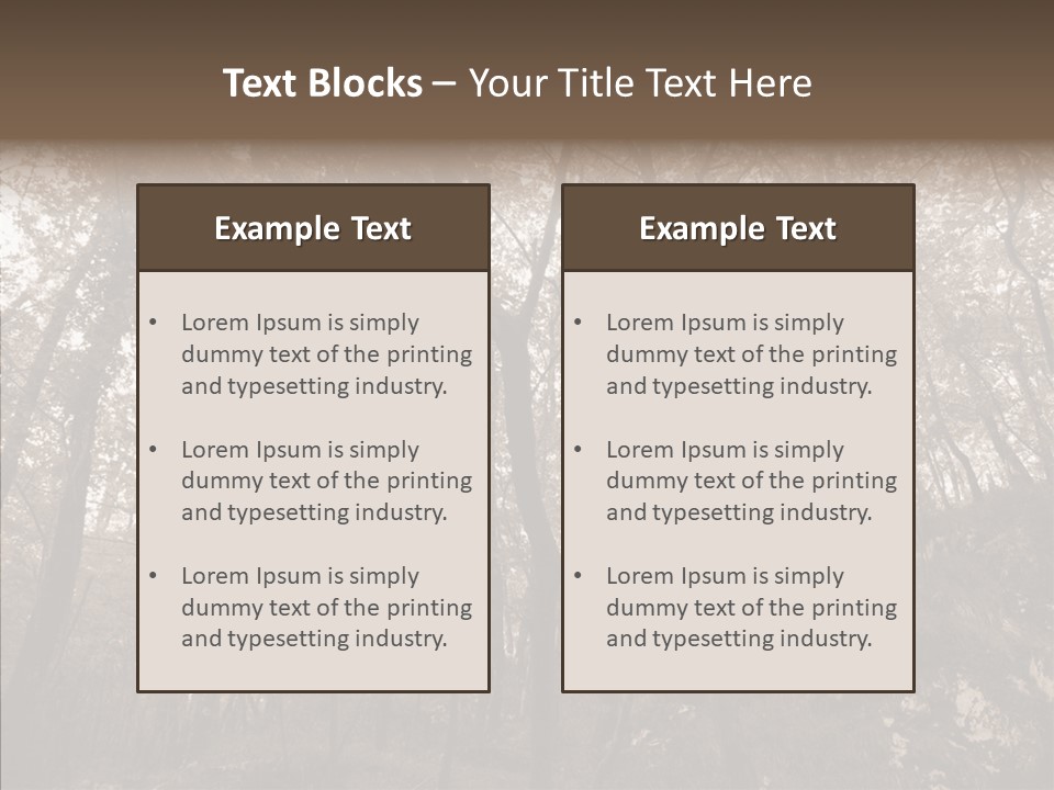 Sepia Country Forest PowerPoint Template