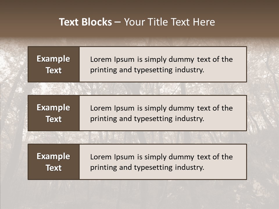 Sepia Country Forest PowerPoint Template