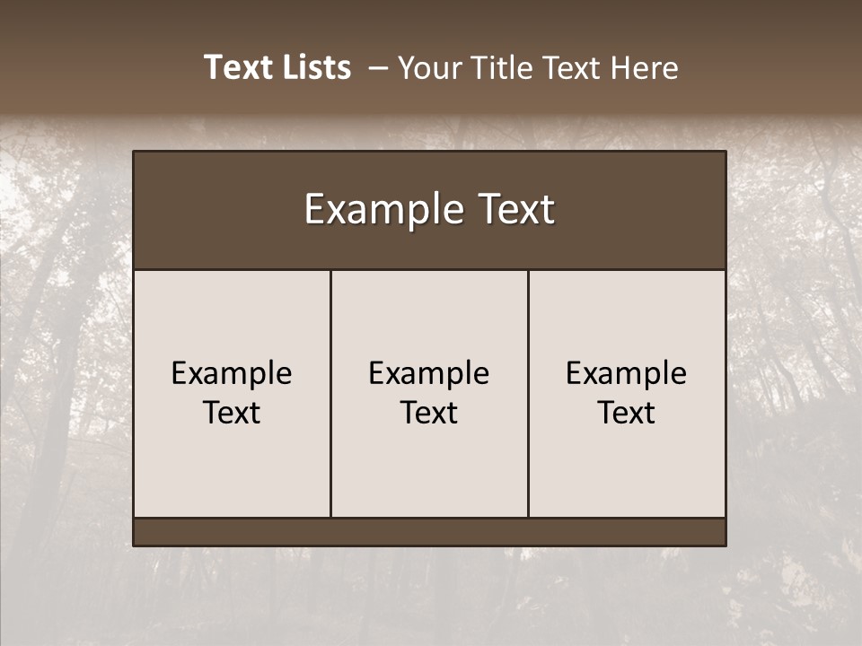 Sepia Country Forest PowerPoint Template