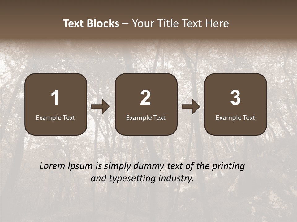 Sepia Country Forest PowerPoint Template