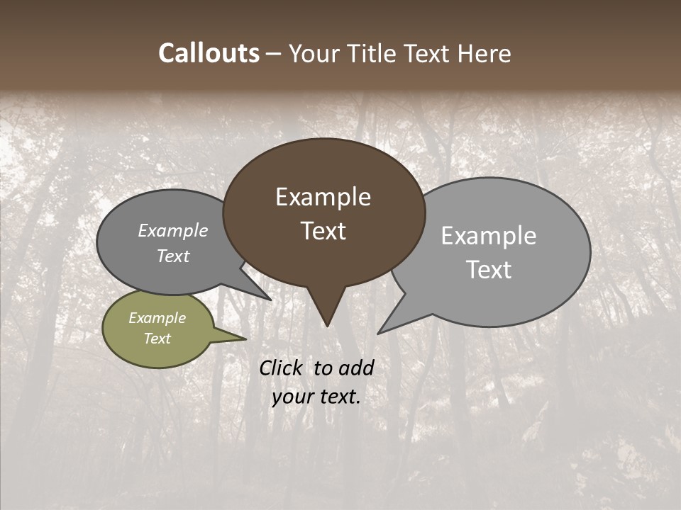 Sepia Country Forest PowerPoint Template