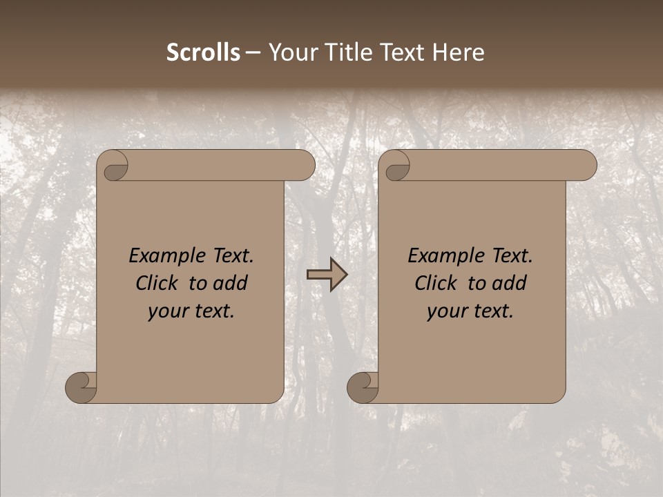 Sepia Country Forest PowerPoint Template