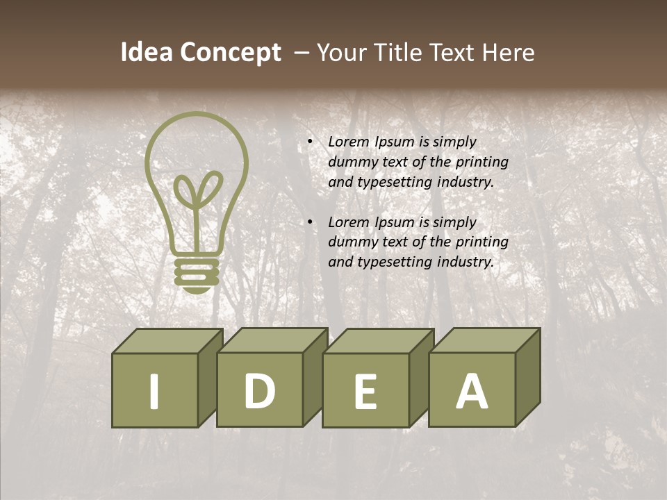 Sepia Country Forest PowerPoint Template