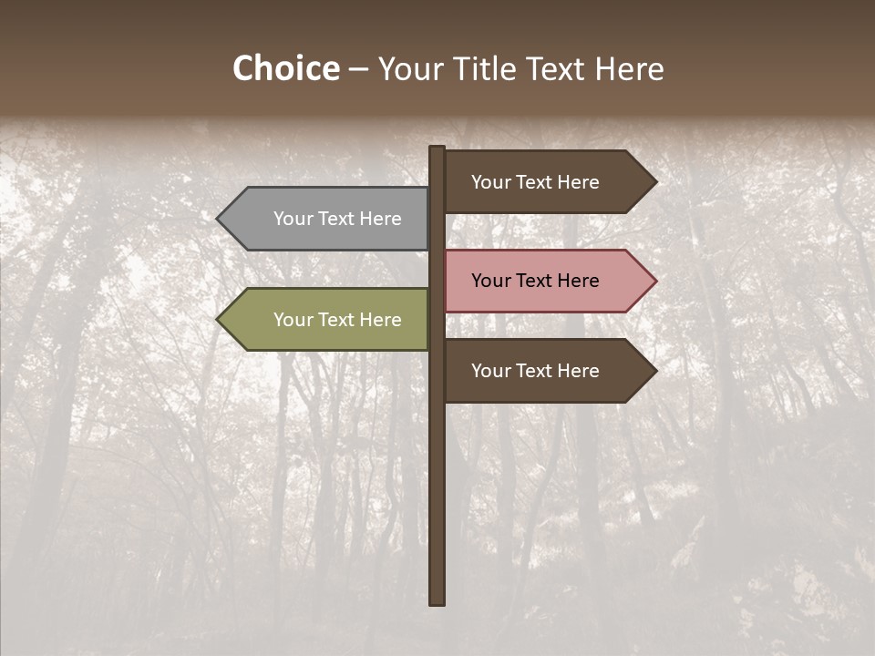 Sepia Country Forest PowerPoint Template