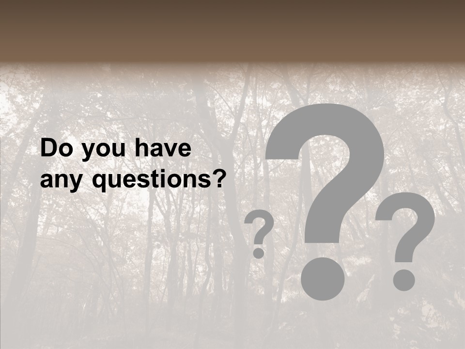 Sepia Country Forest PowerPoint Template