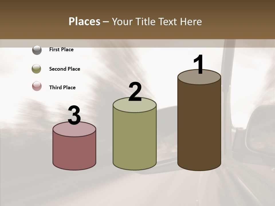 Winding Speed Asphalt PowerPoint Template