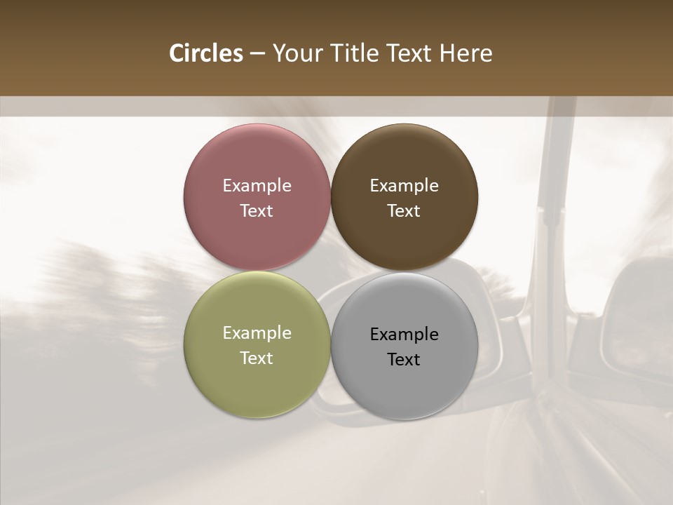 Winding Speed Asphalt PowerPoint Template