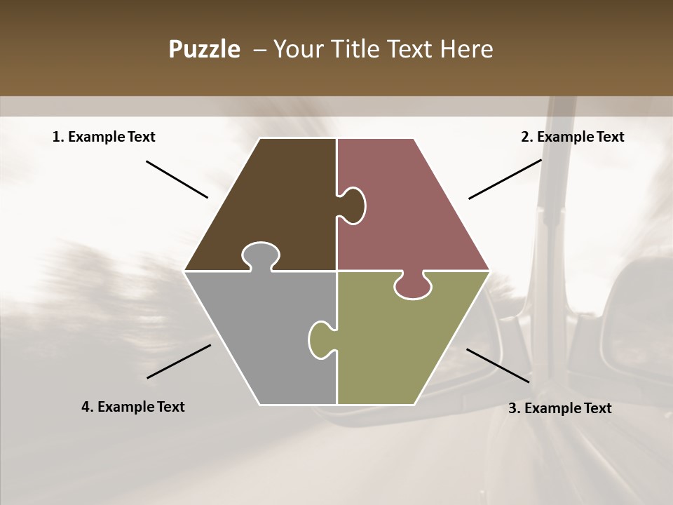 Winding Speed Asphalt PowerPoint Template