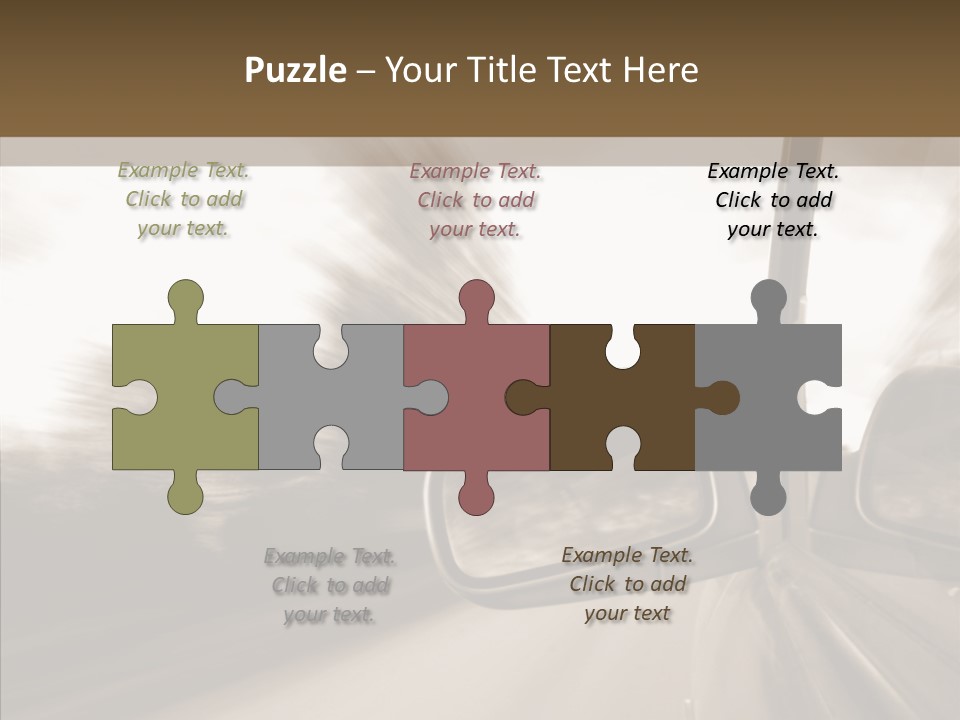 Winding Speed Asphalt PowerPoint Template
