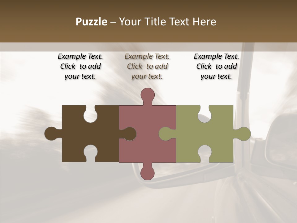 Winding Speed Asphalt PowerPoint Template