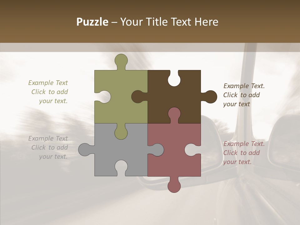 Winding Speed Asphalt PowerPoint Template