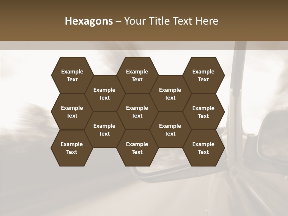Winding Speed Asphalt PowerPoint Template
