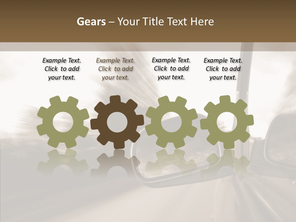 Winding Speed Asphalt PowerPoint Template