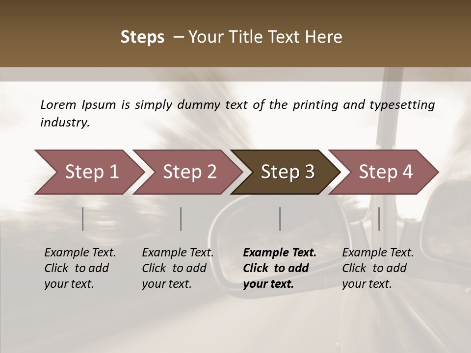 Winding Speed Asphalt PowerPoint Template